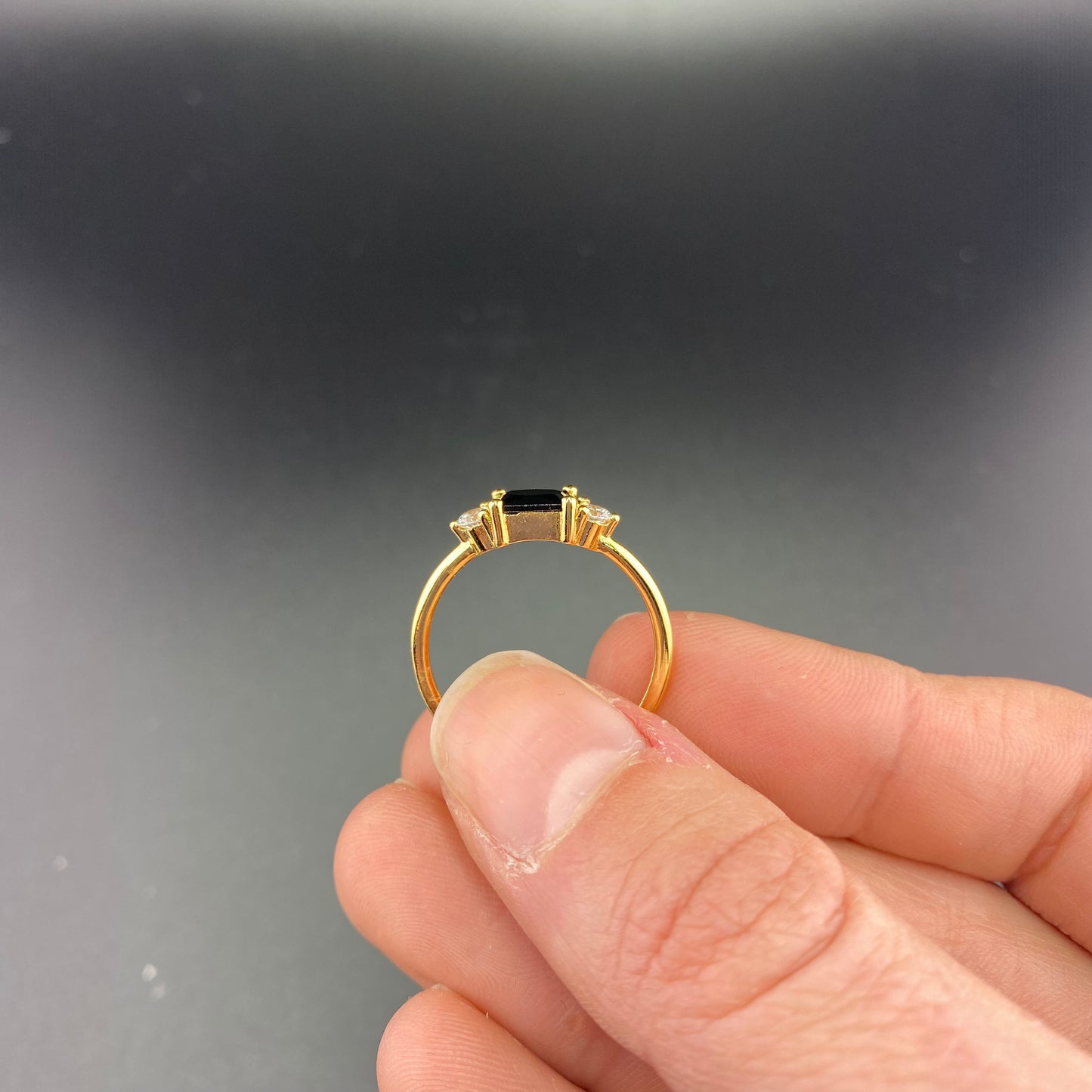Delicate Baguette Ring