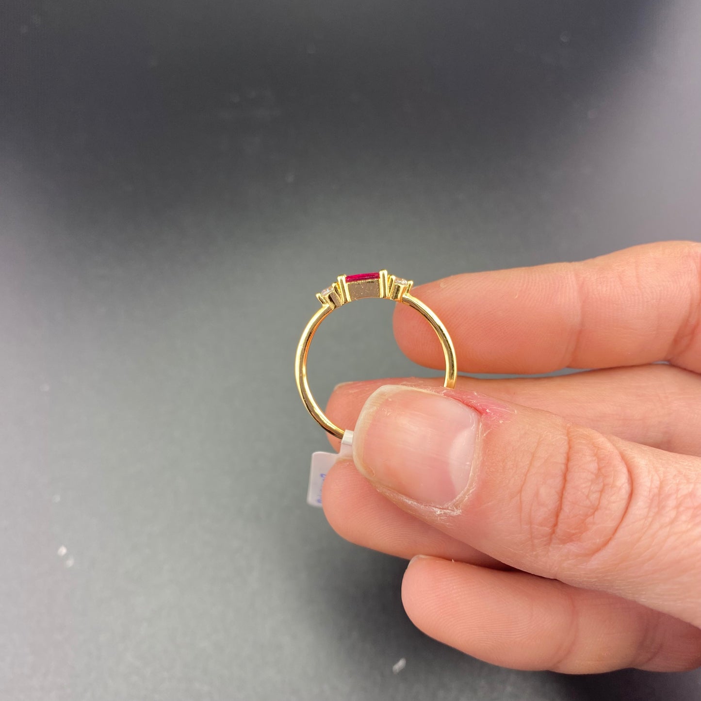 Delicate Baguette Ring