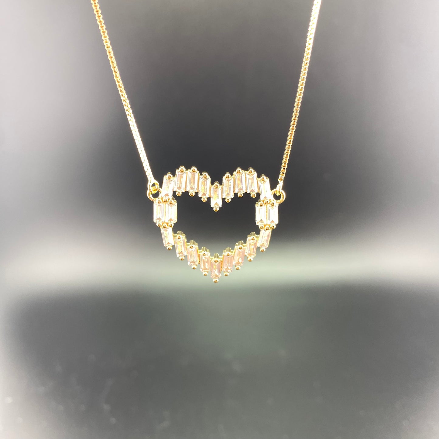 Zirconia Heart Necklace