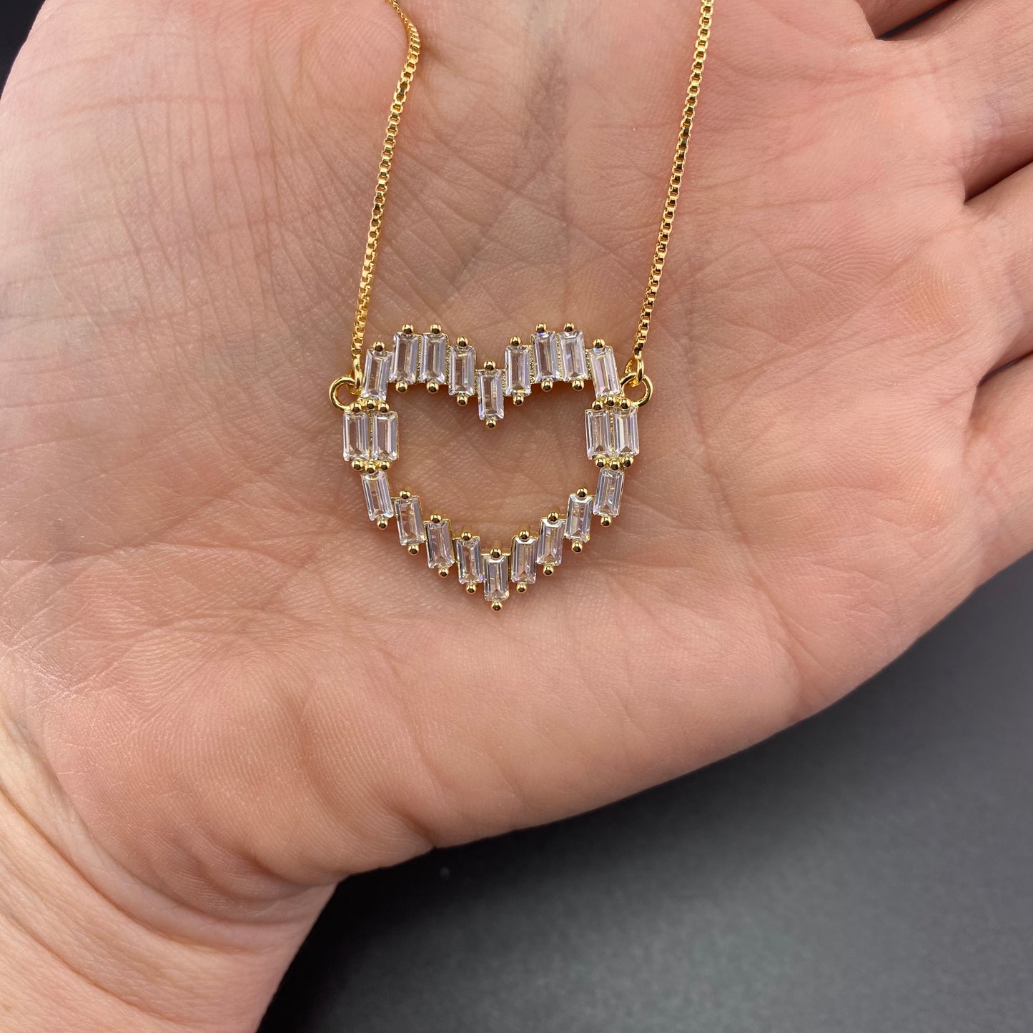 Zirconia Heart Necklace
