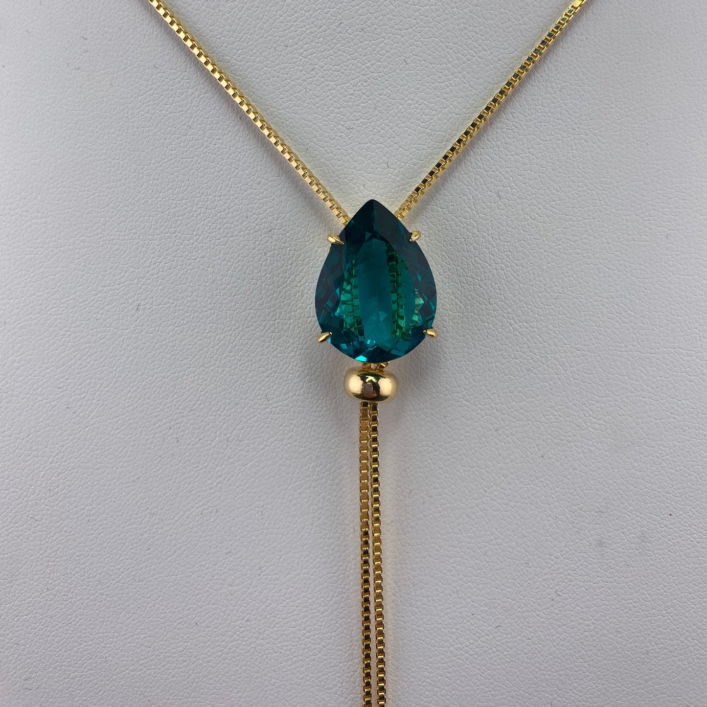 Big Drop Tie Necklace