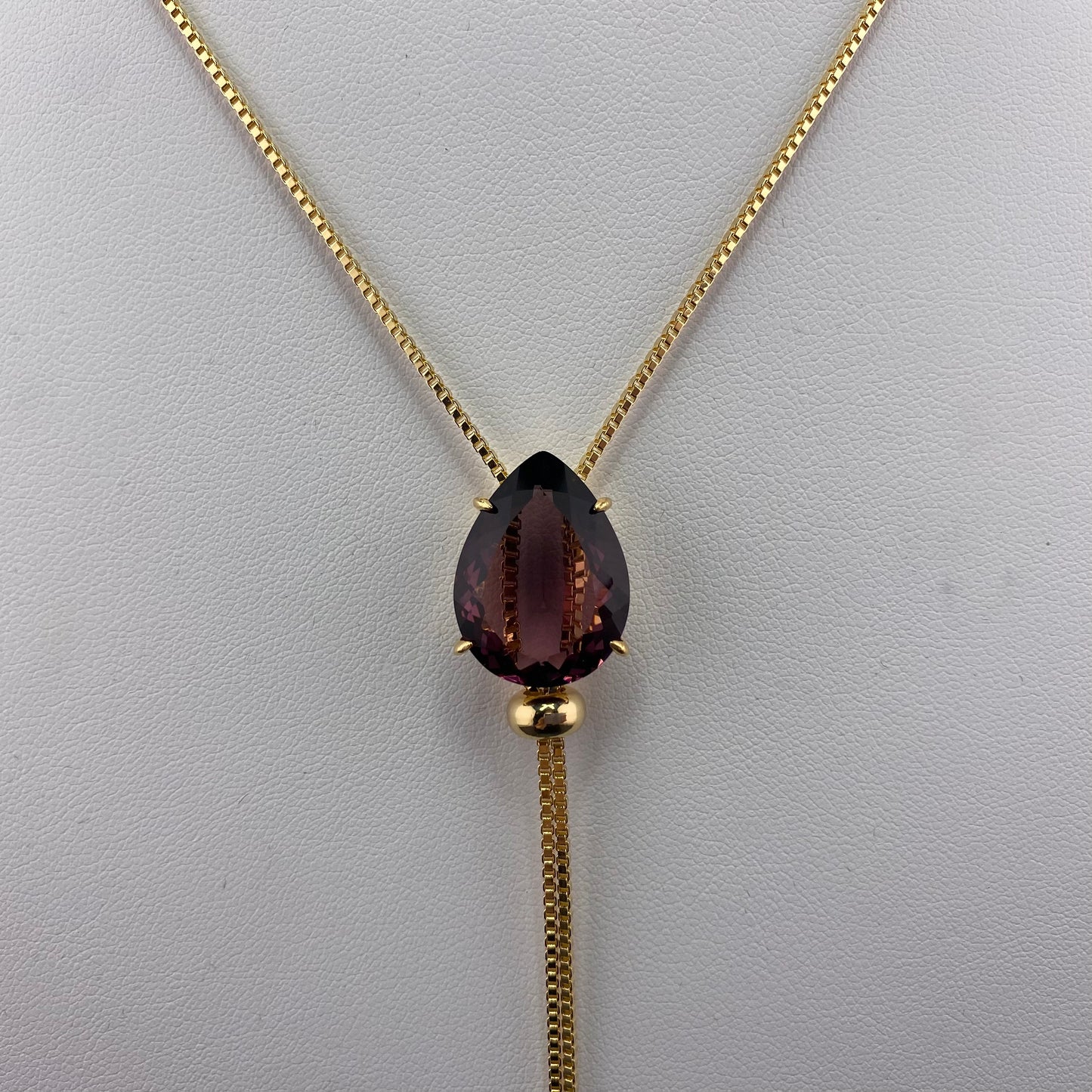 Big Drop Tie Necklace