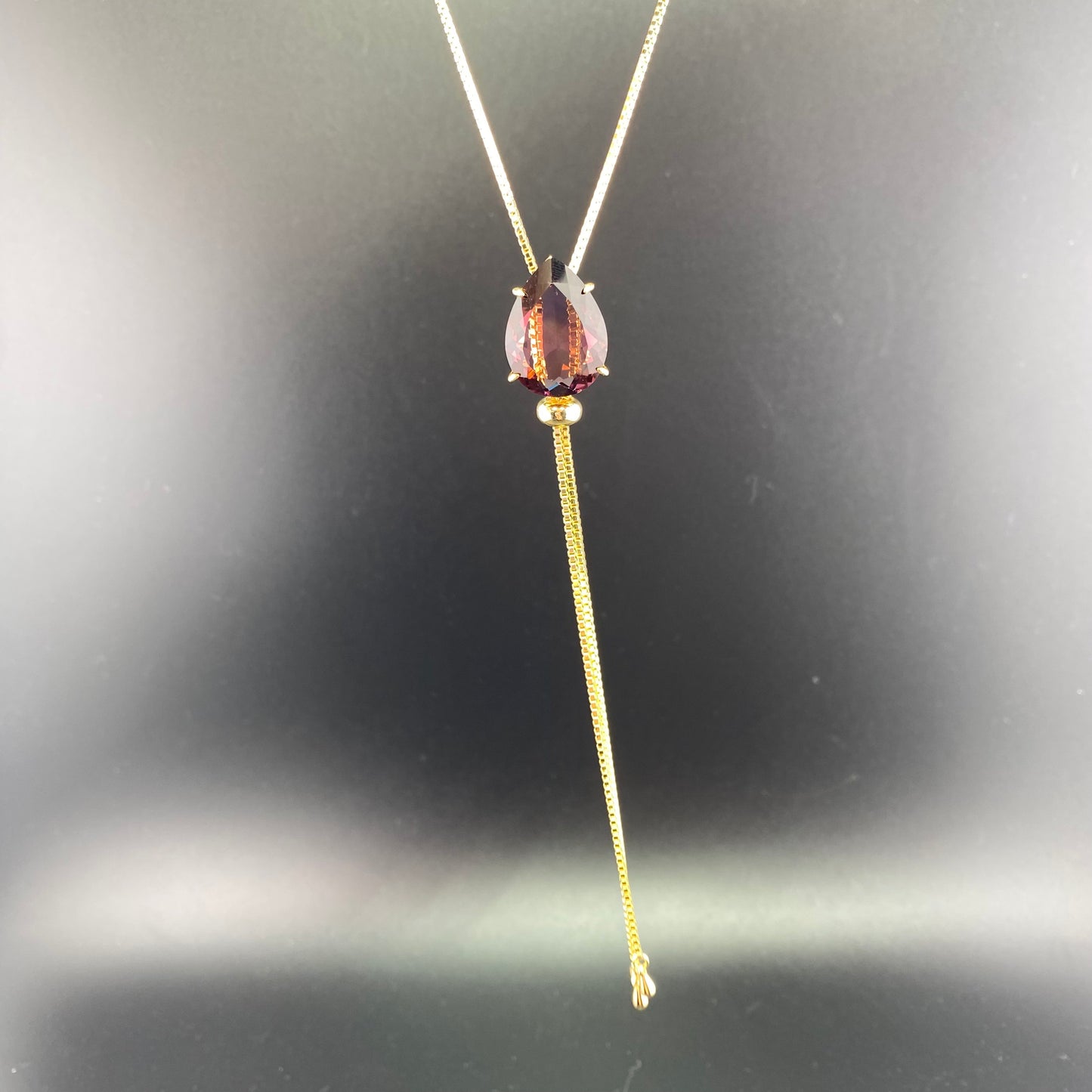 Big Drop Tie Necklace