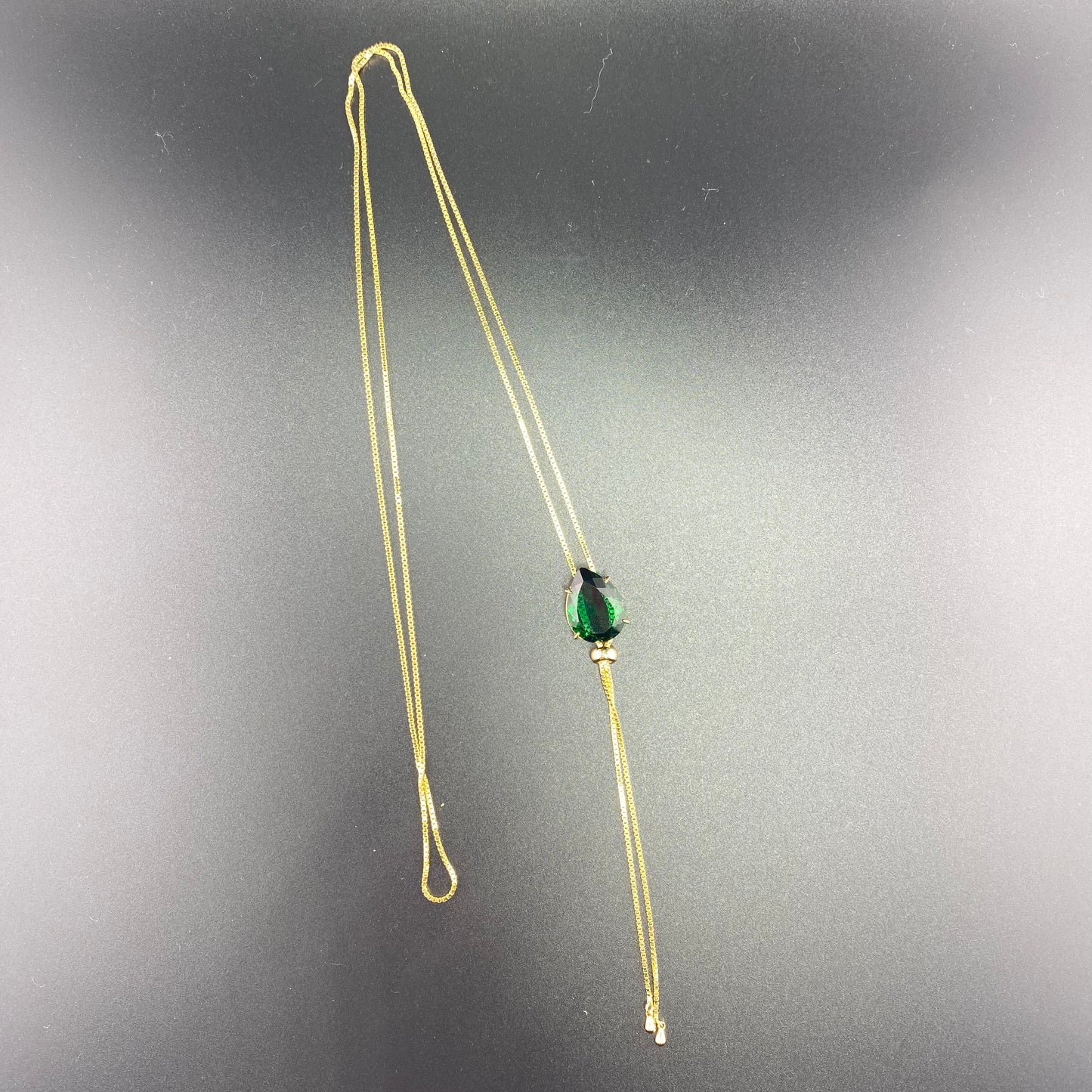 Big Drop Tie Necklace