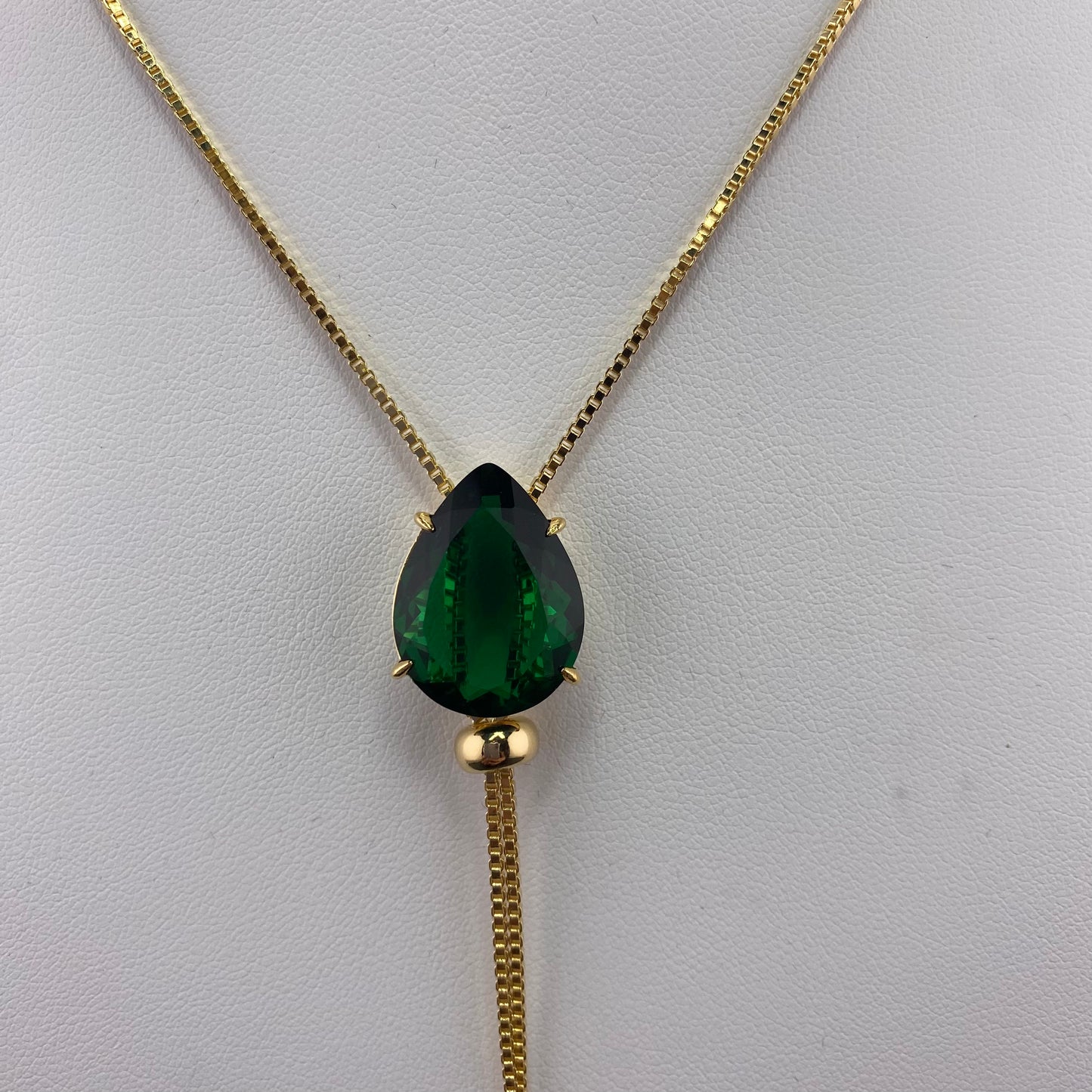 Big Drop Tie Necklace