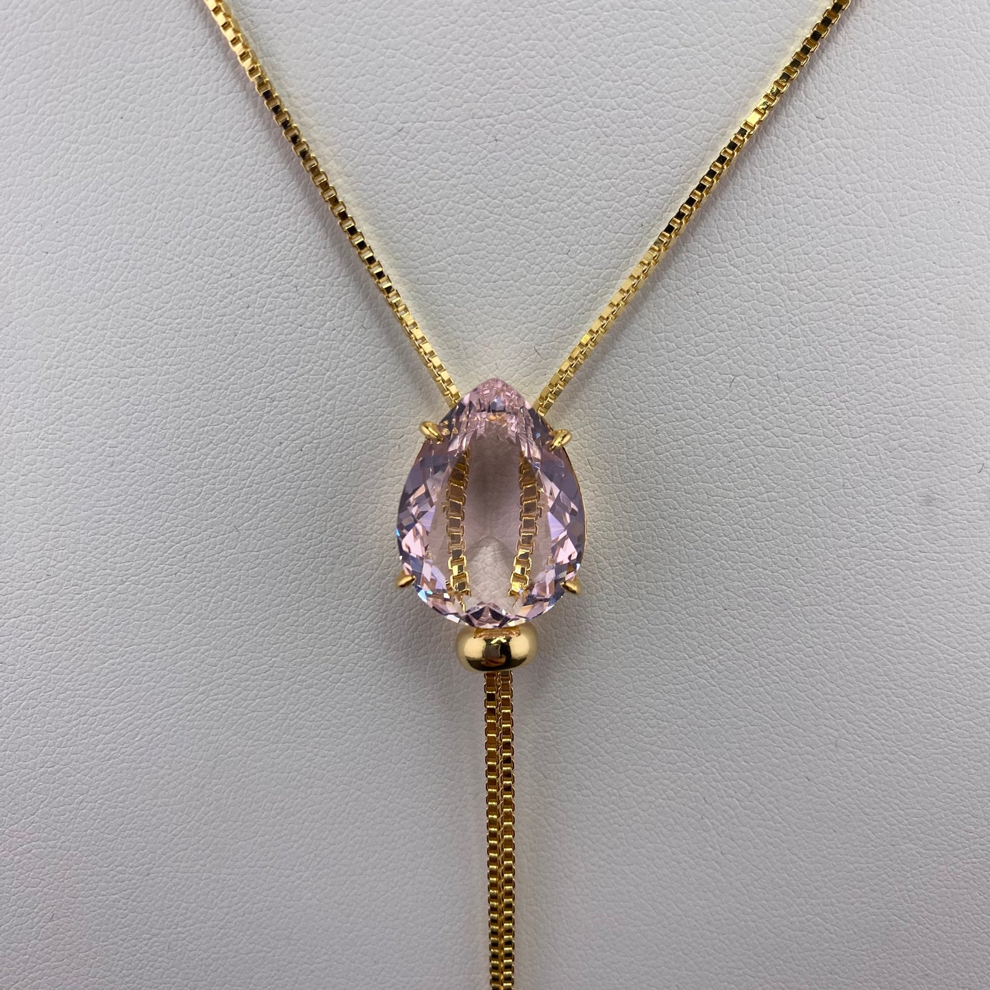 Big Drop Tie Necklace