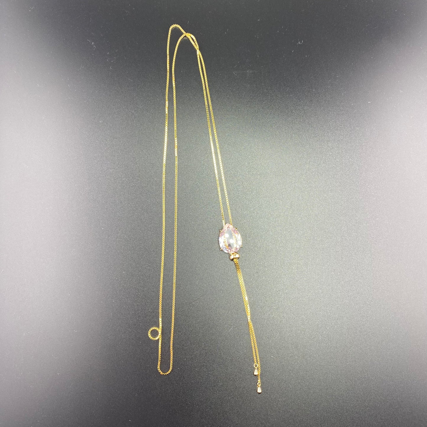 Big Drop Tie Necklace