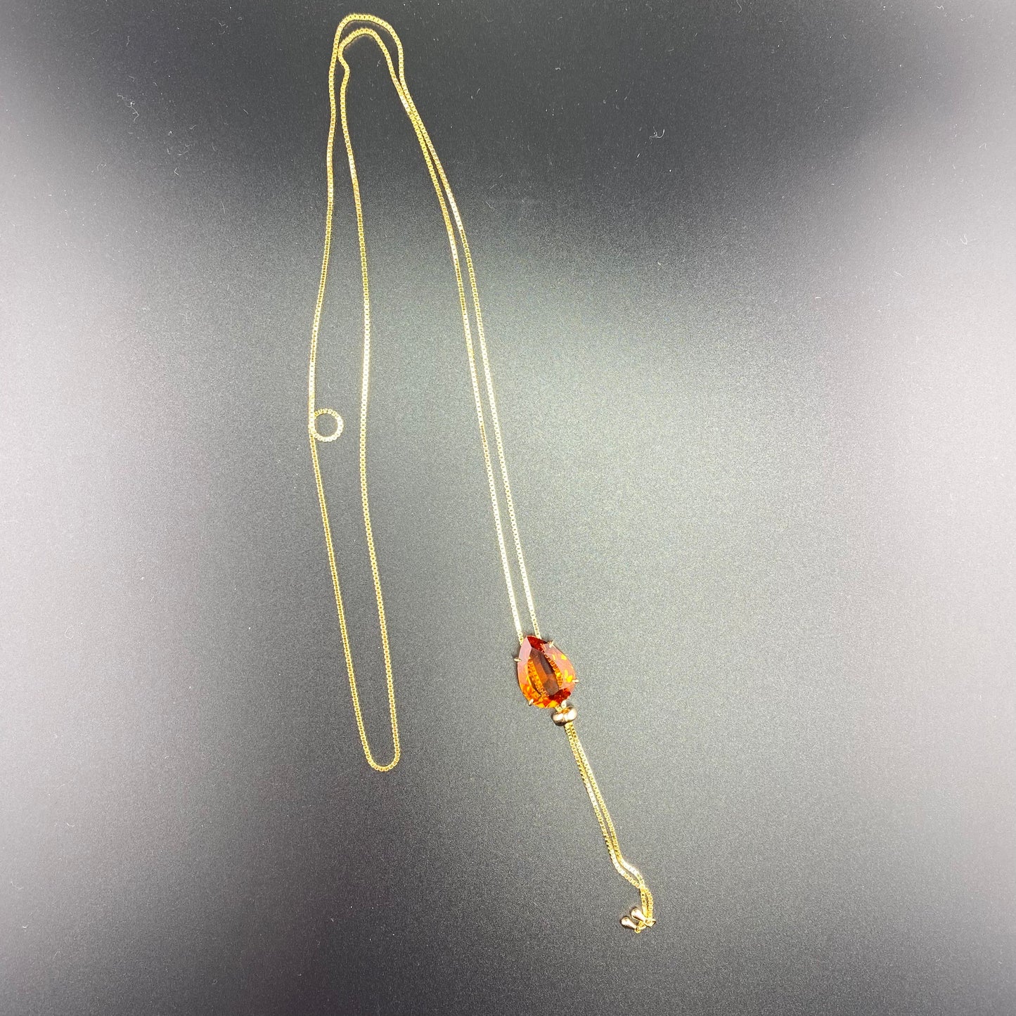 Big Drop Tie Necklace