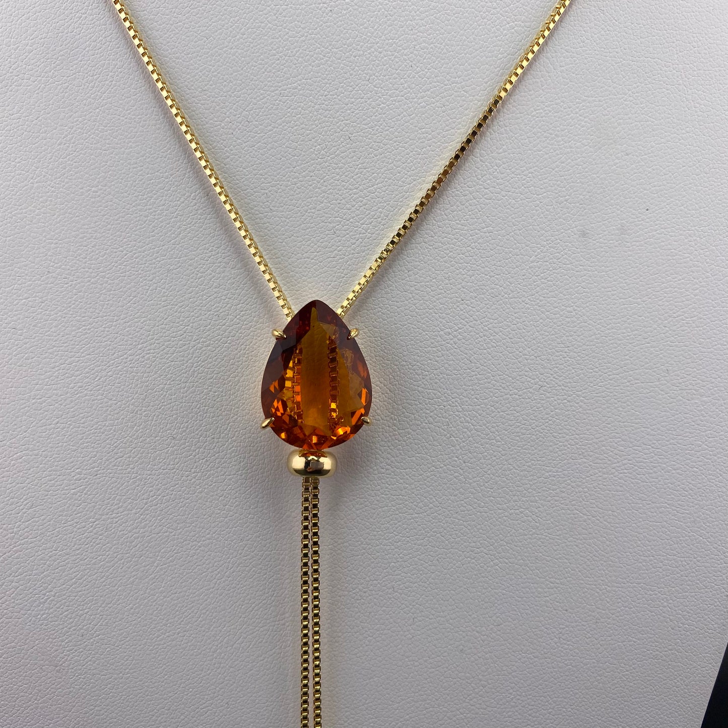 Big Drop Tie Necklace
