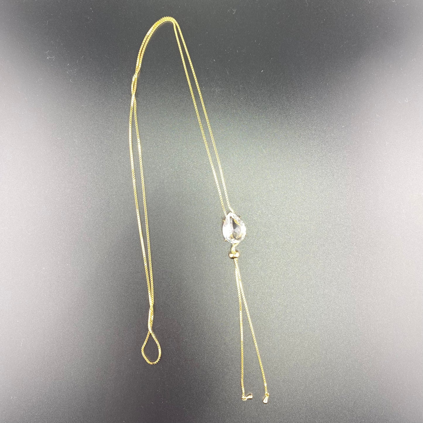 Big Drop Tie Necklace