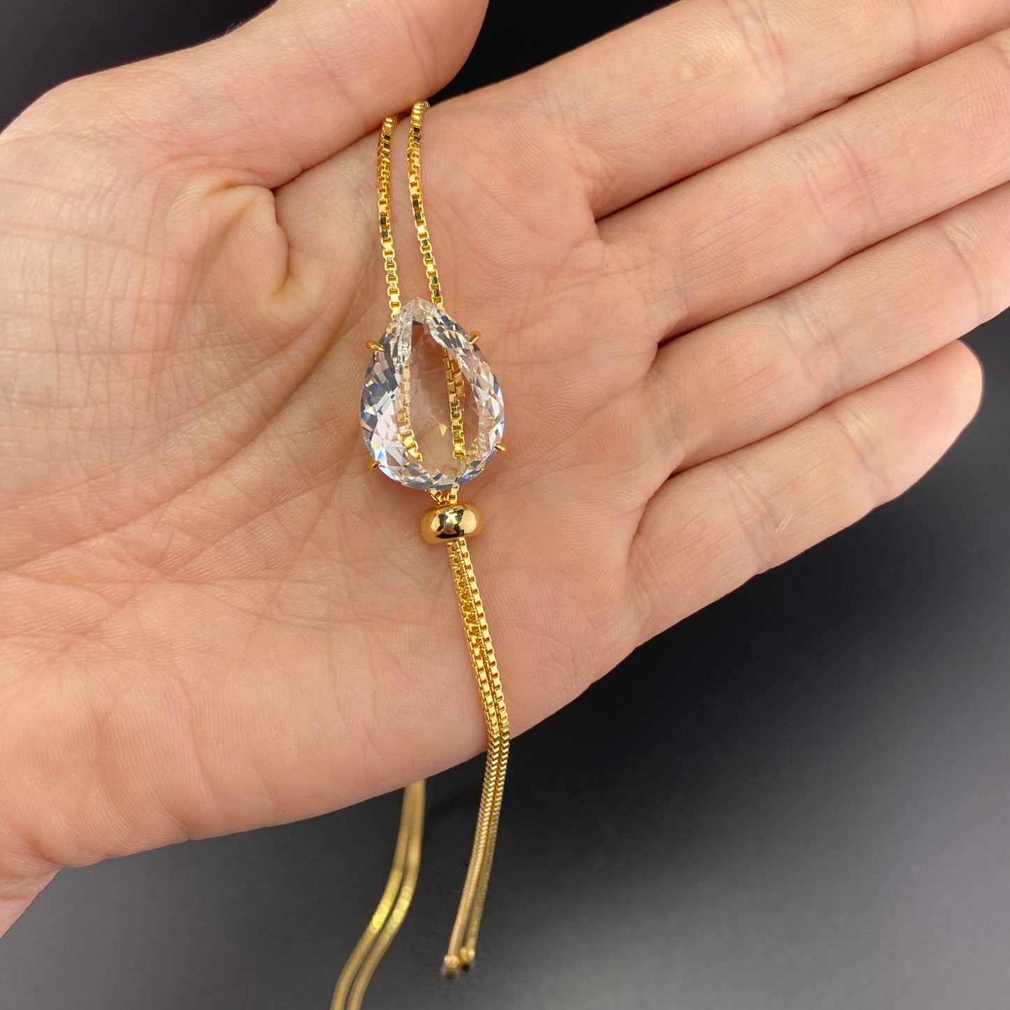Big Drop Tie Necklace