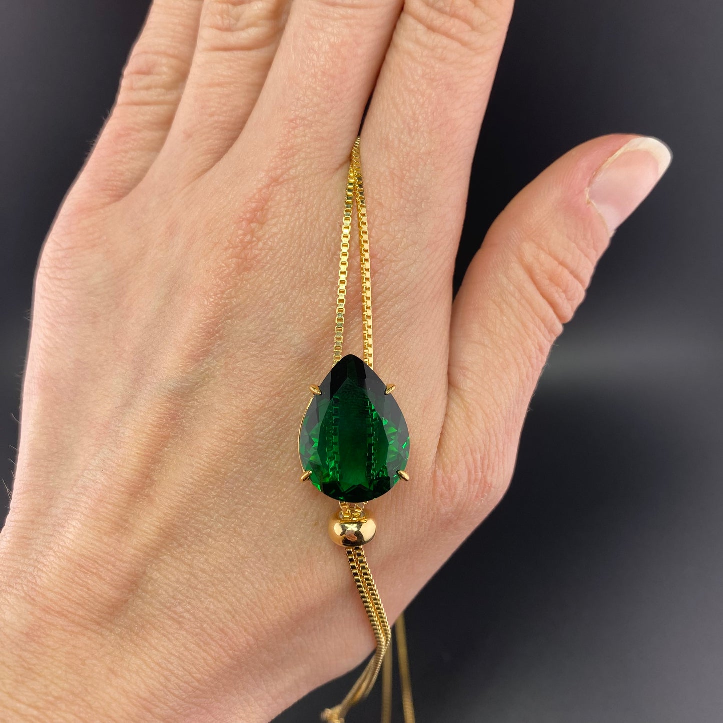 Big Drop Tie Necklace