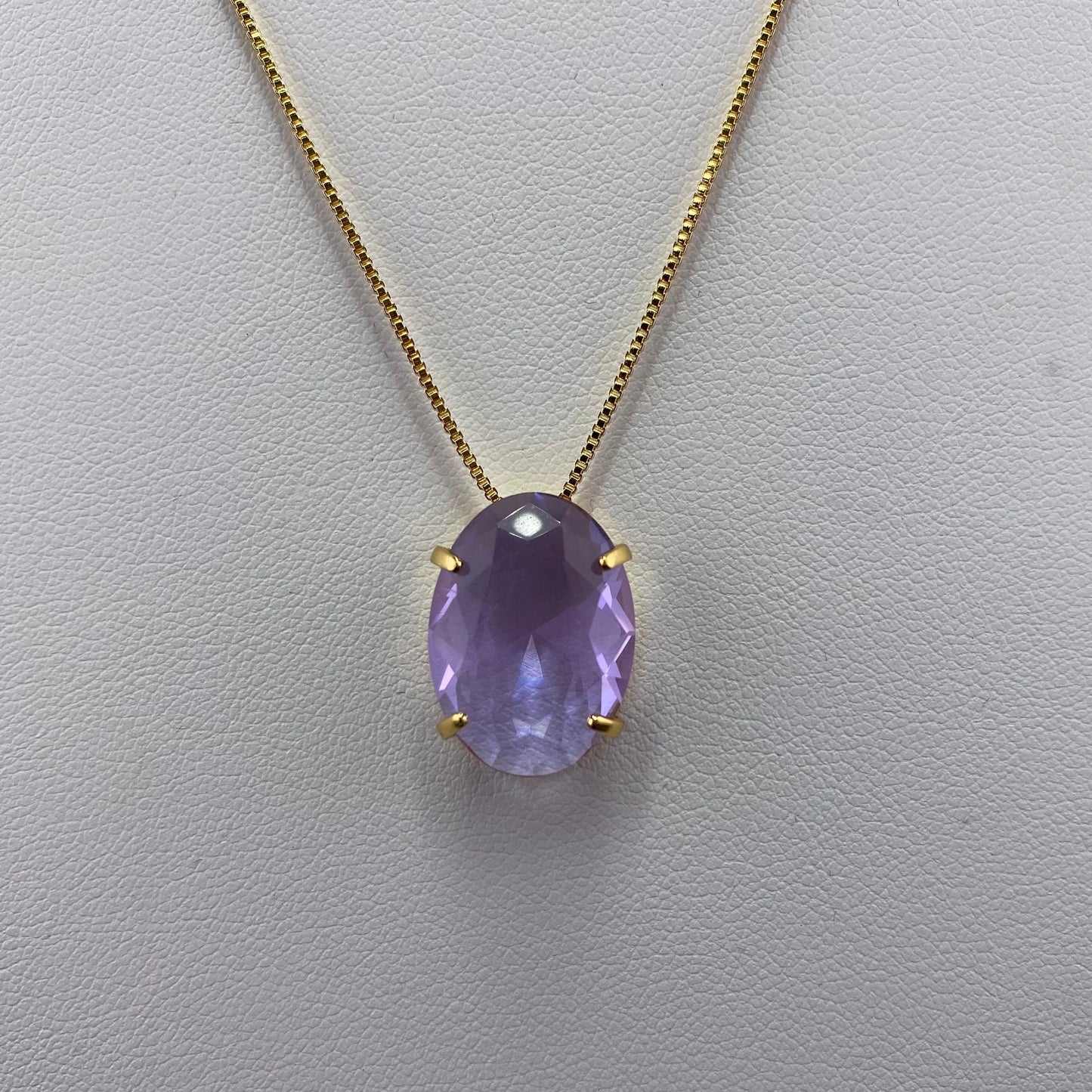 Classic Oval Stone Necklace