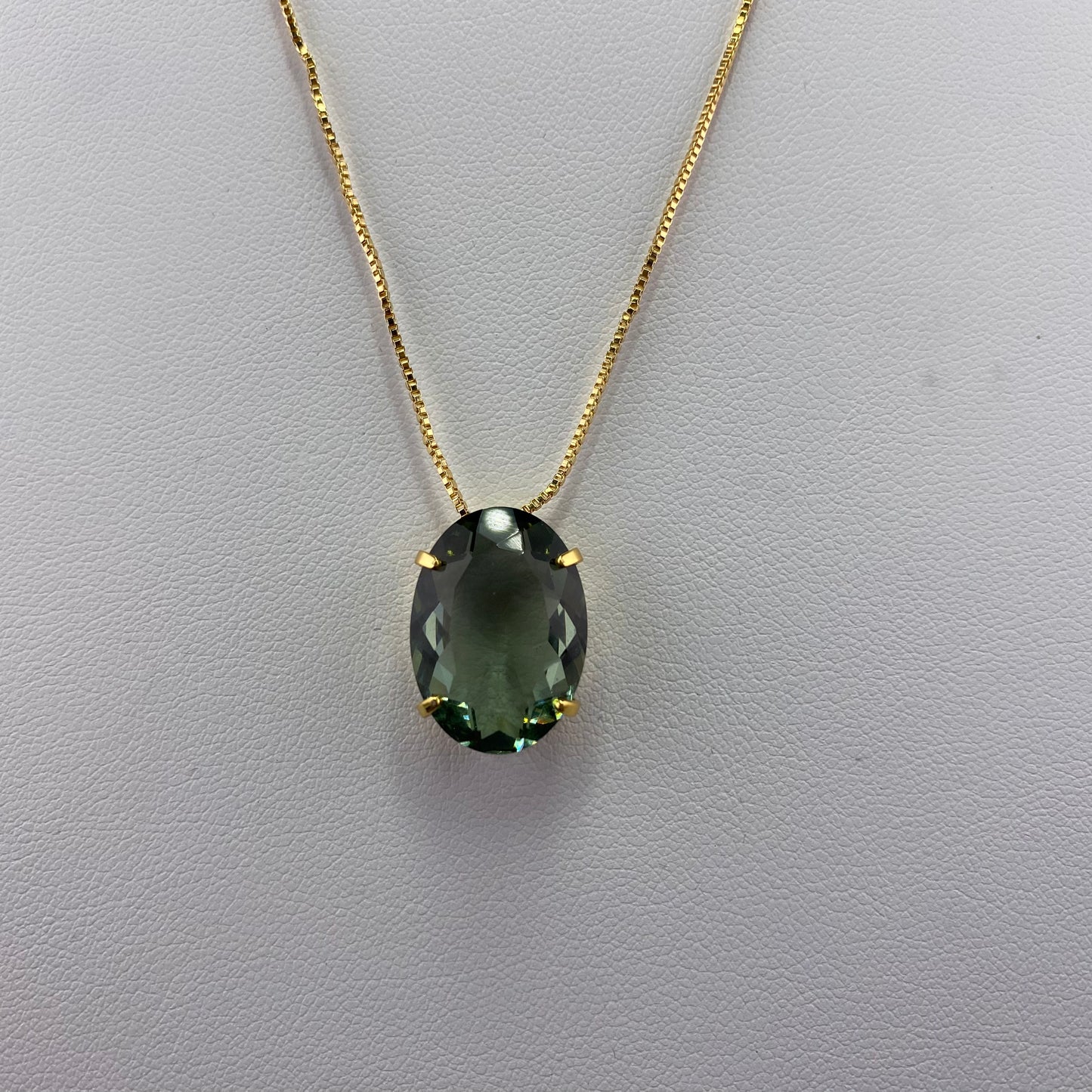 Classic Oval Stone Necklace