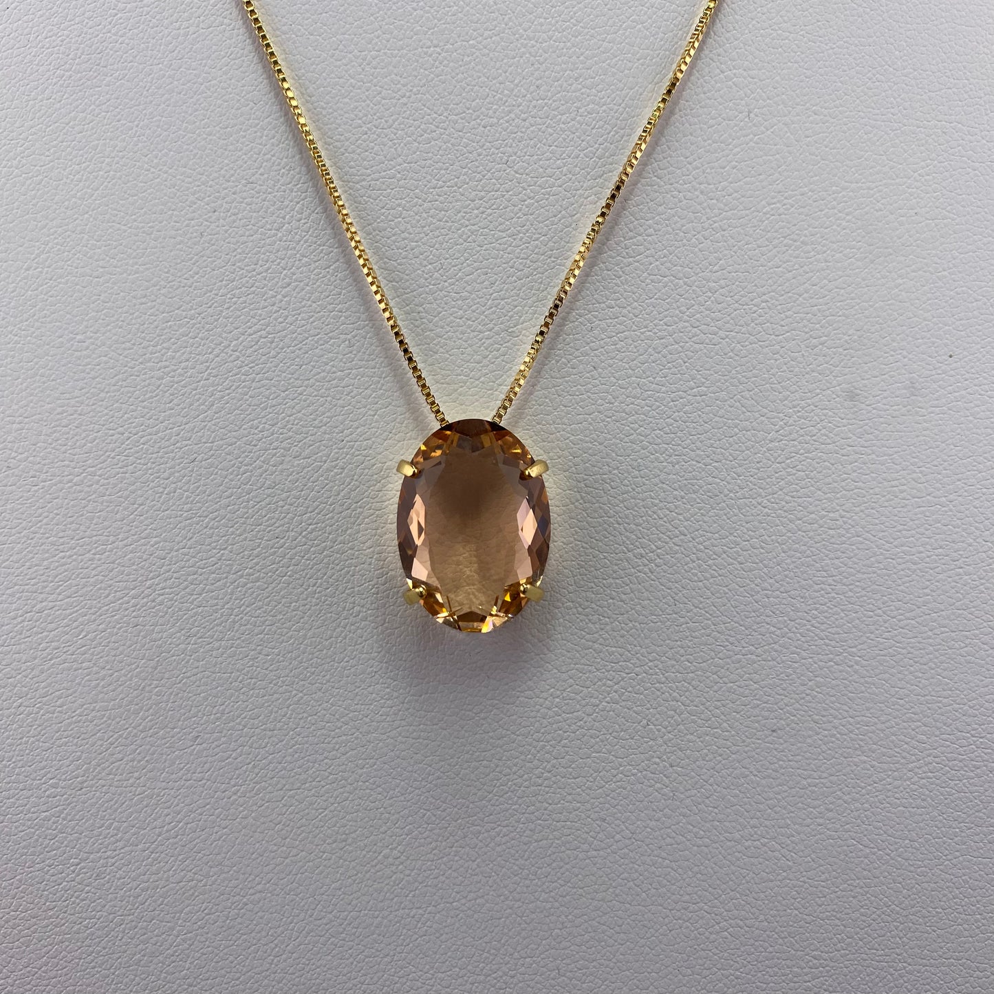 Classic Oval Stone Necklace