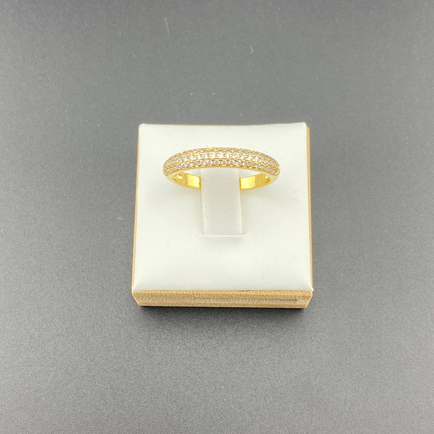 Zirconia 3 Row Setting Ring