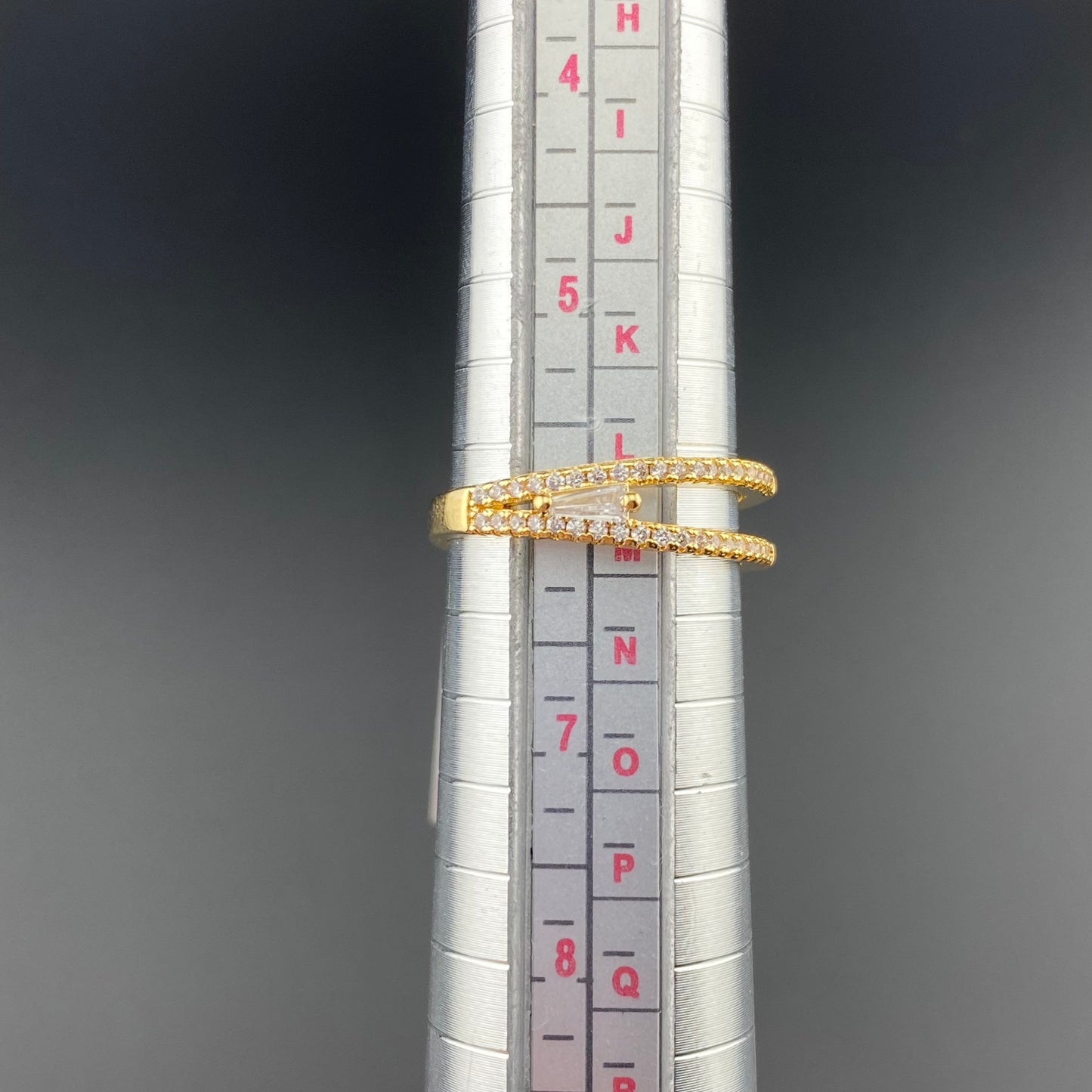 Meetings Lines ZIrconia Ring