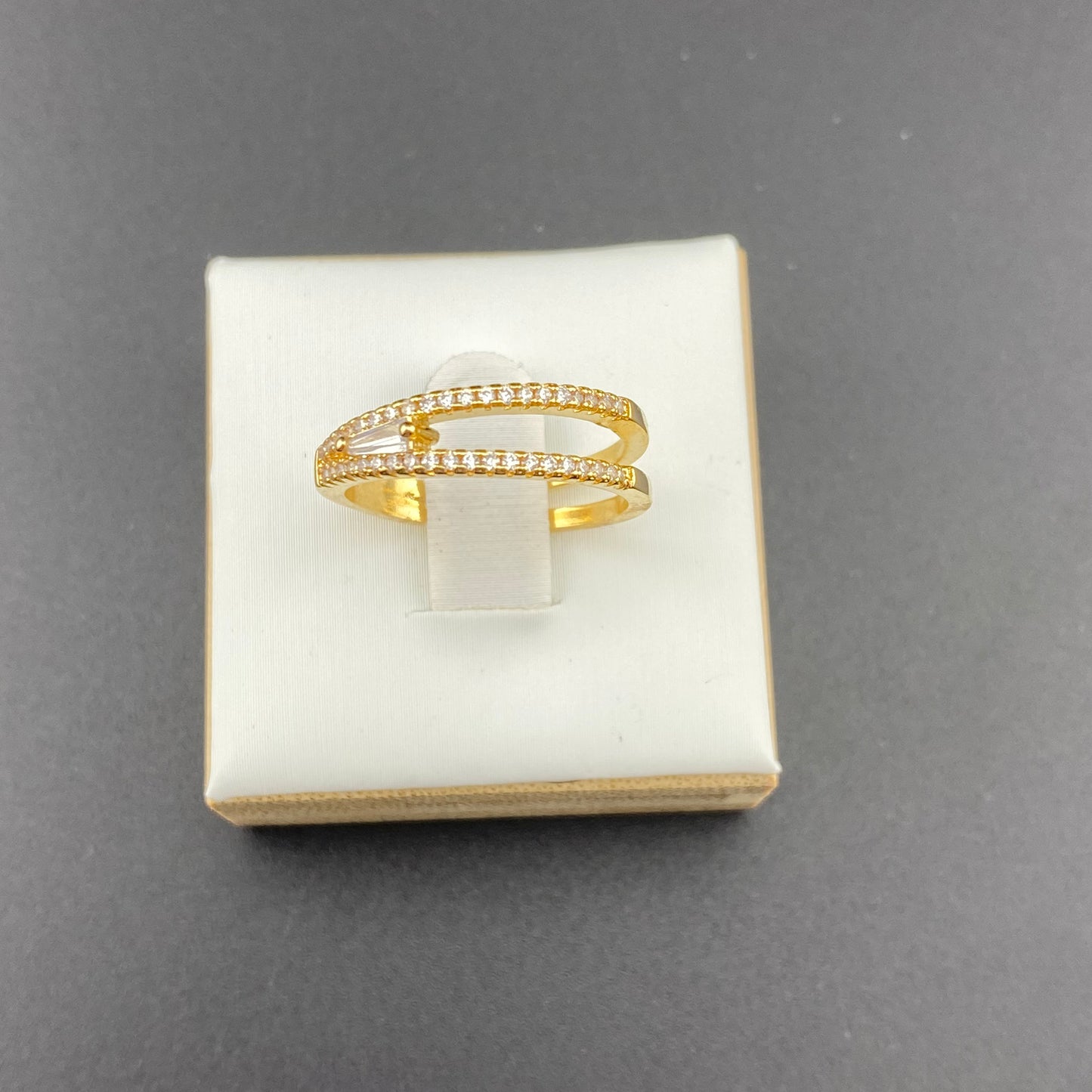 Meetings Lines ZIrconia Ring