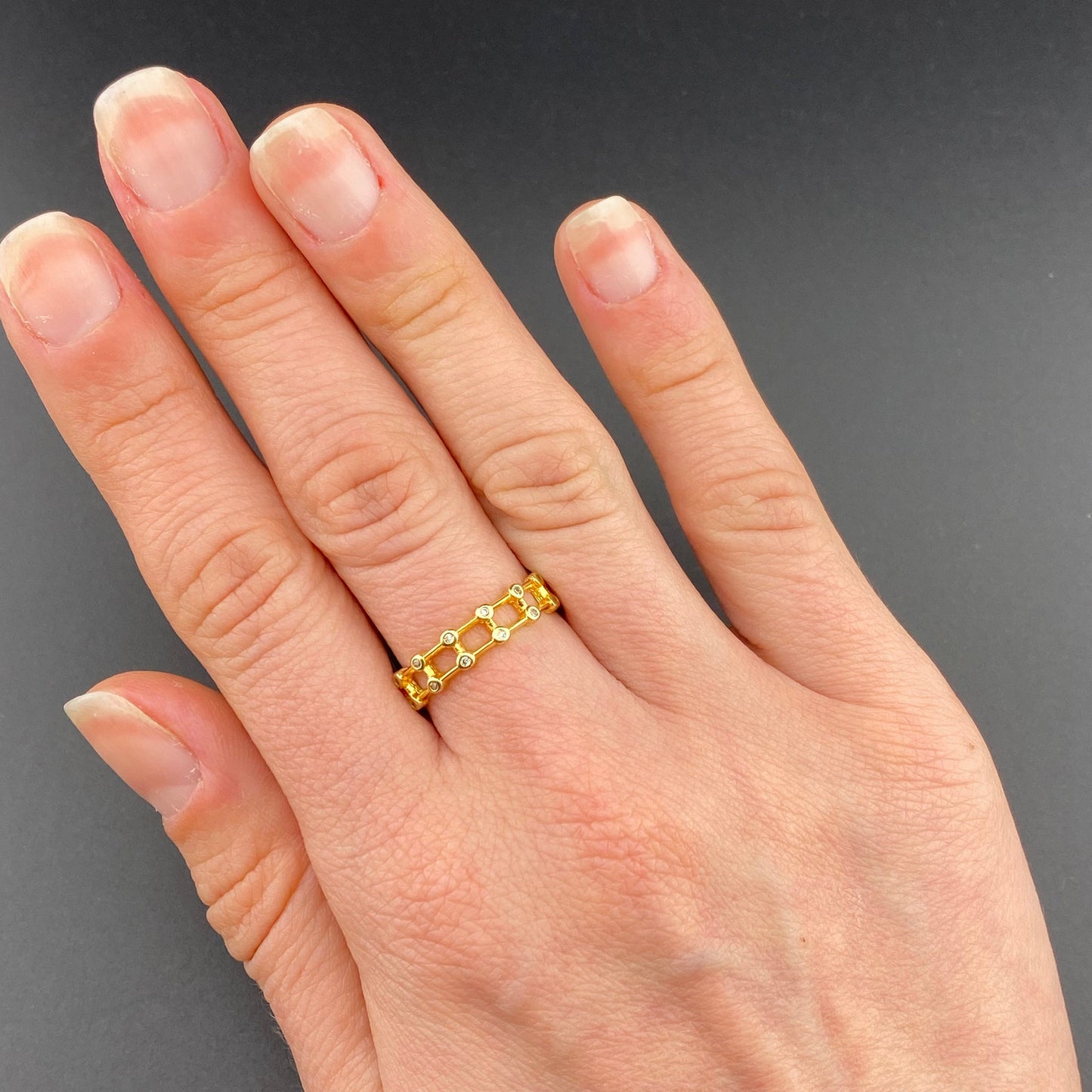 Zirconia Ladder Ring