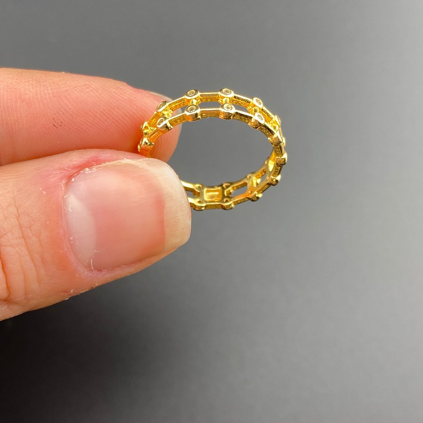 Zirconia Ladder Ring