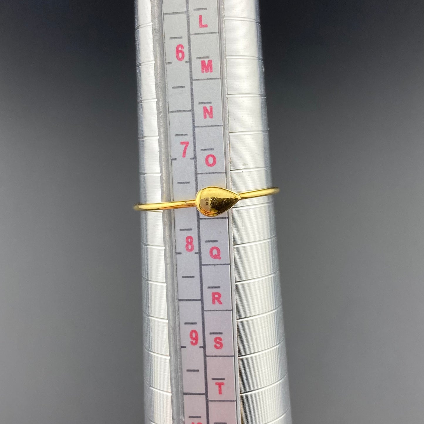 Sideways Delicate Drop Ring