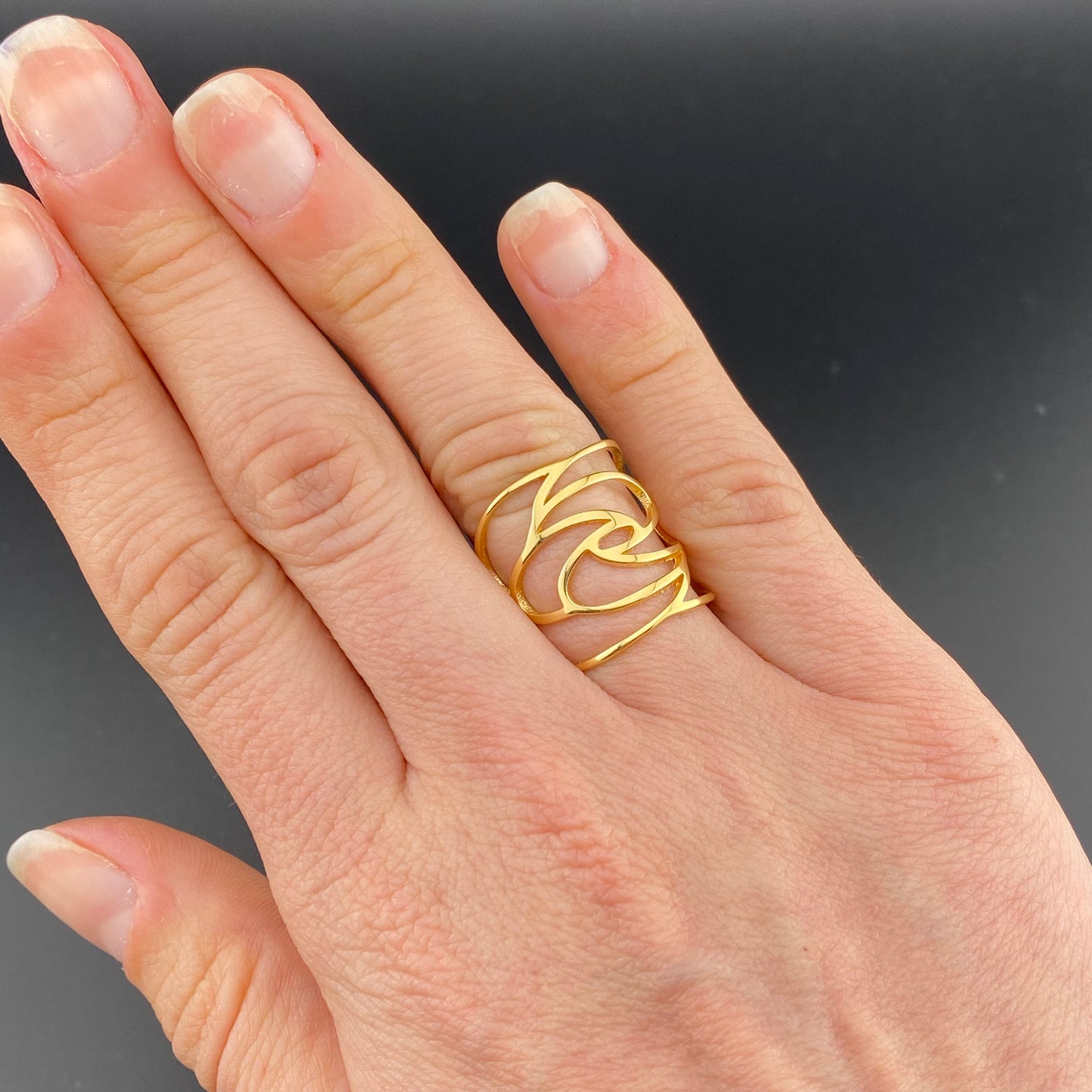 Organic Flower Ring