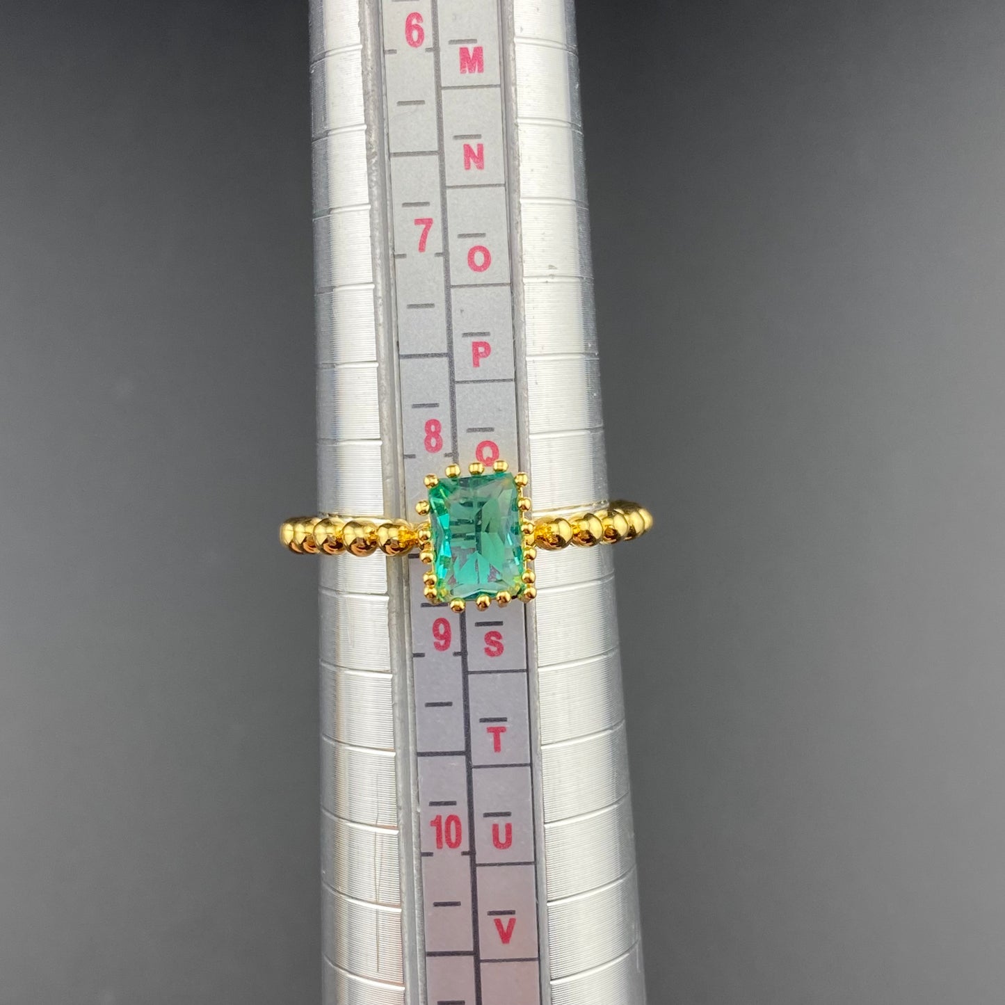 Bubbly Band Rectangle Ring