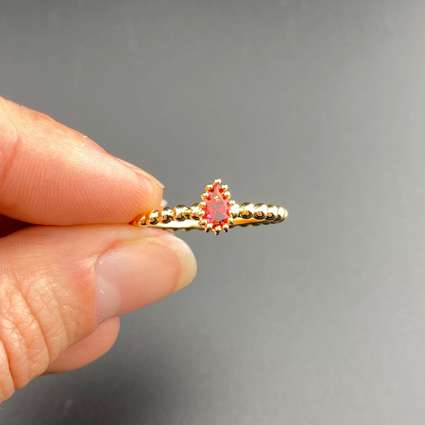 Bubbly Band Drop Ring