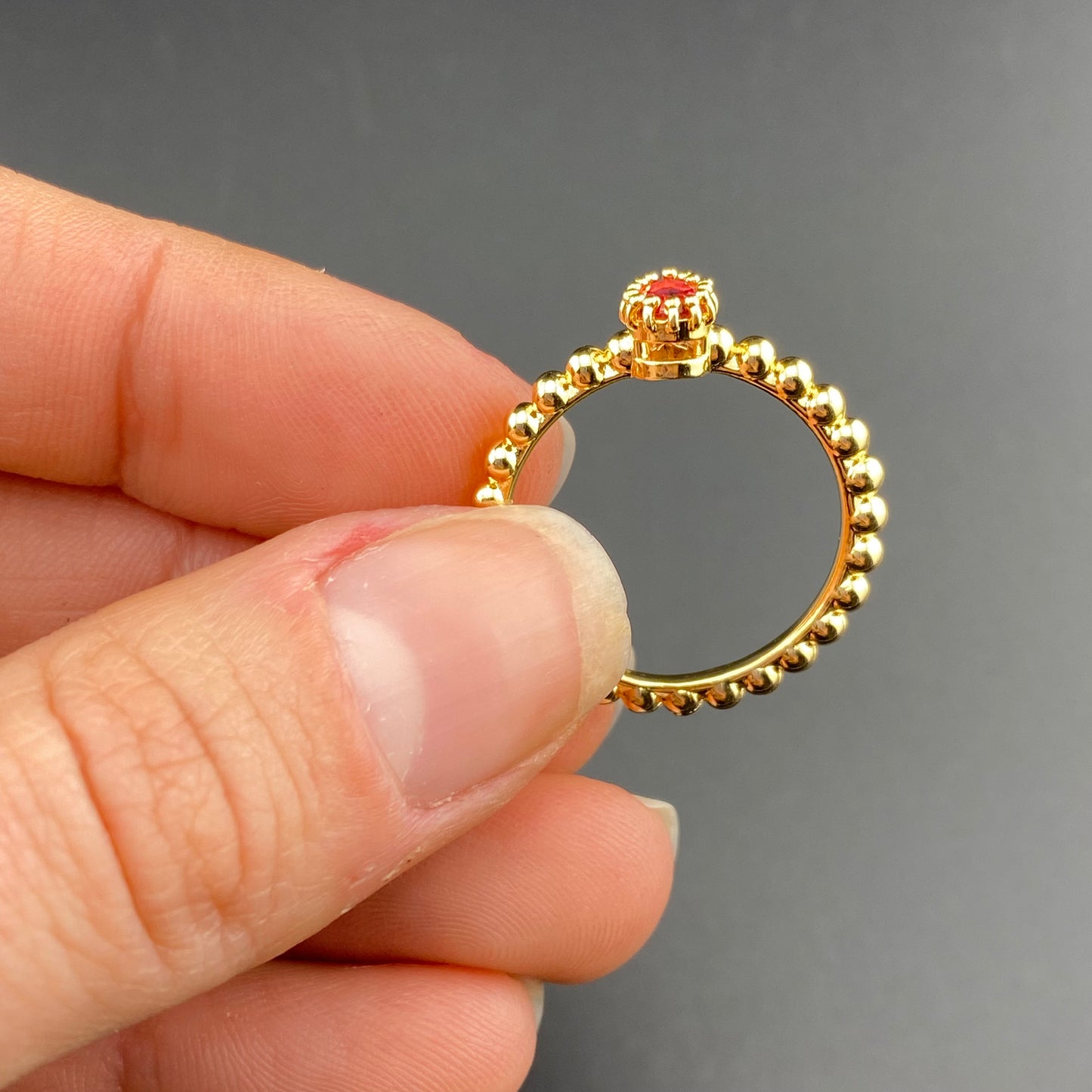 Bubbly Band Drop Ring