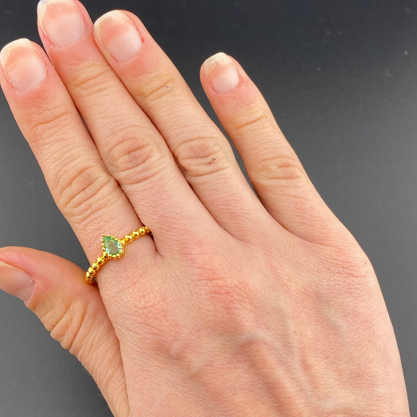 Bubbly Band Drop Ring