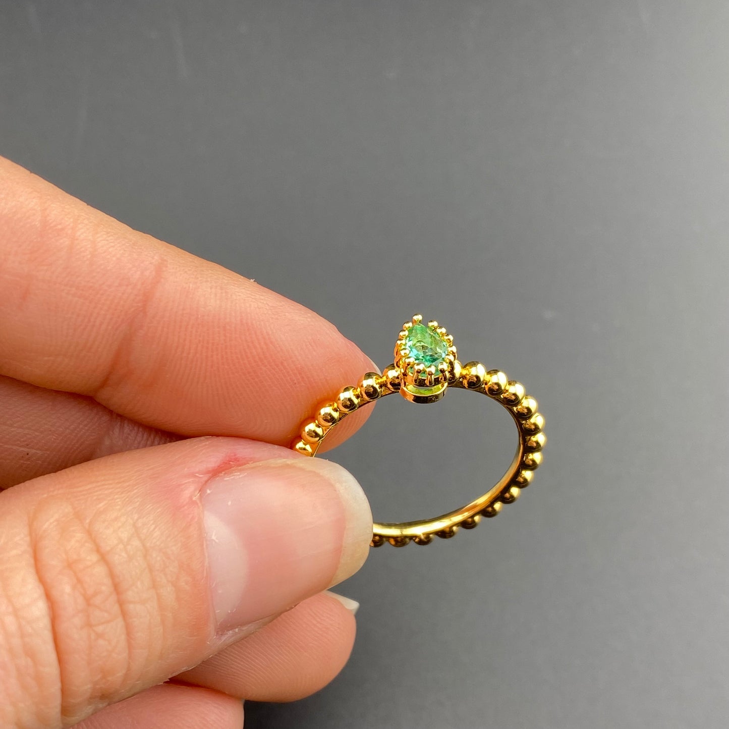 Bubbly Band Drop Ring