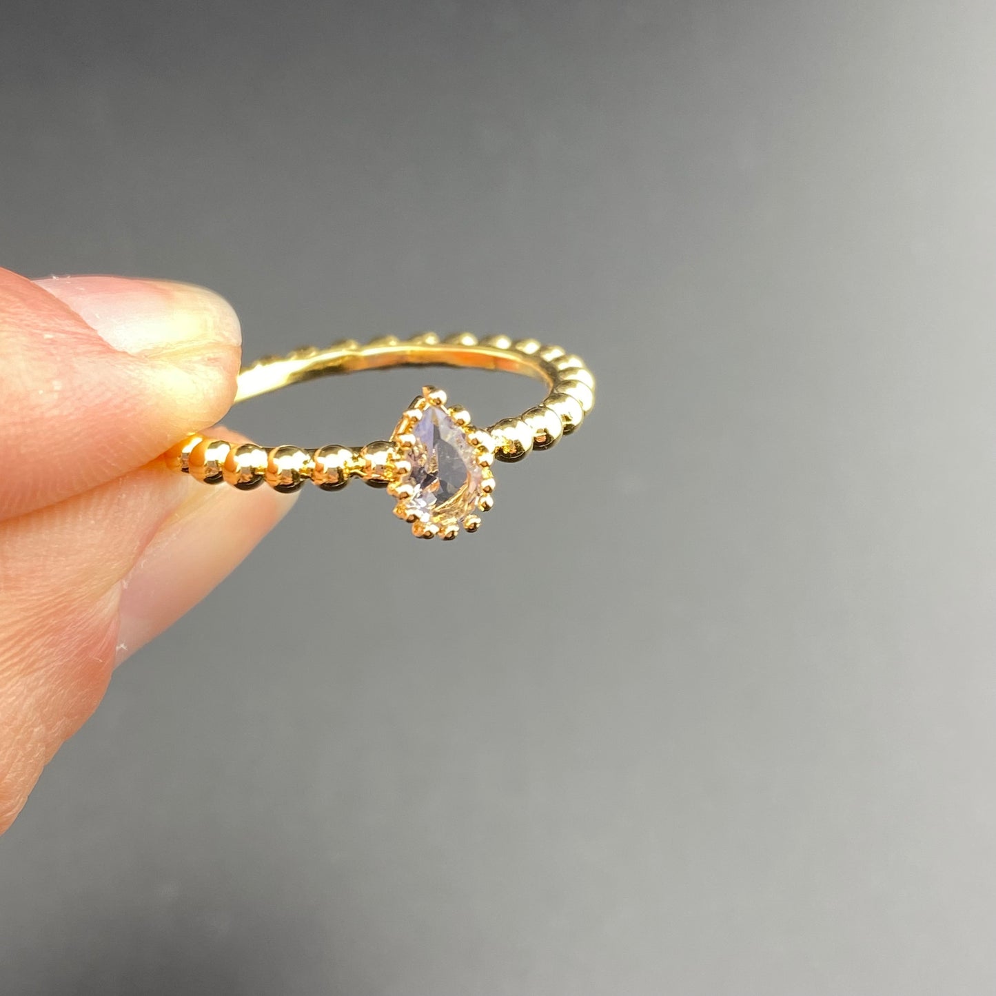 Bubbly Band Drop Ring
