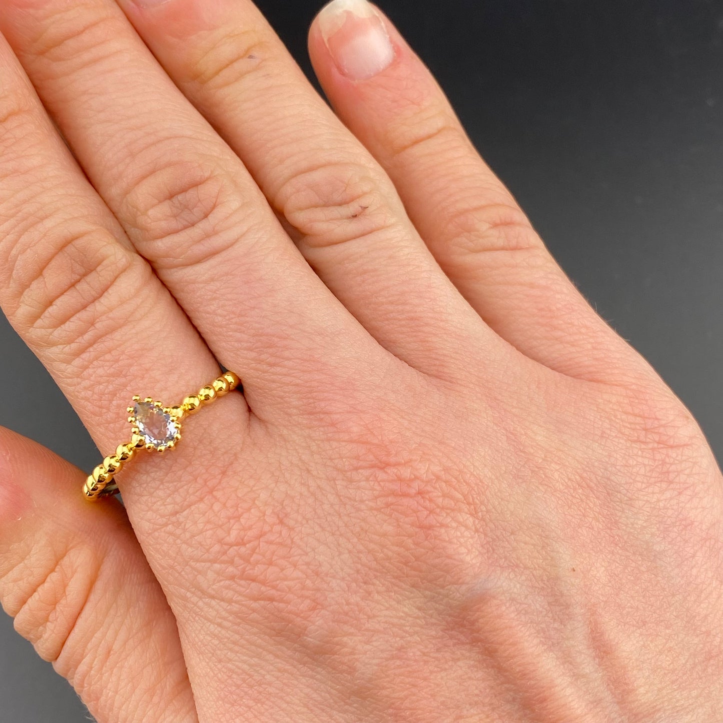 Bubbly Band Drop Ring