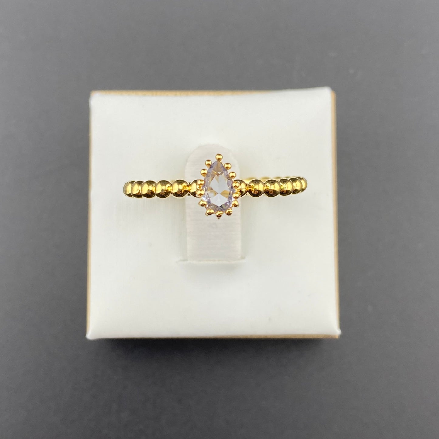 Bubbly Band Drop Ring