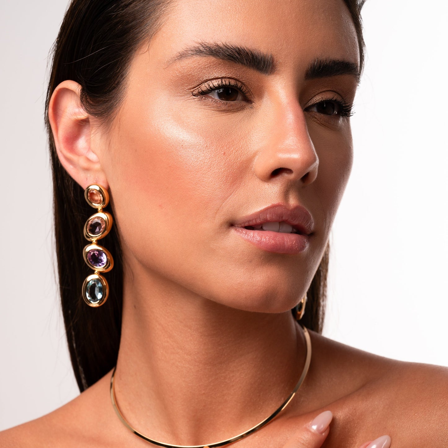 Dangle Ovals Earring