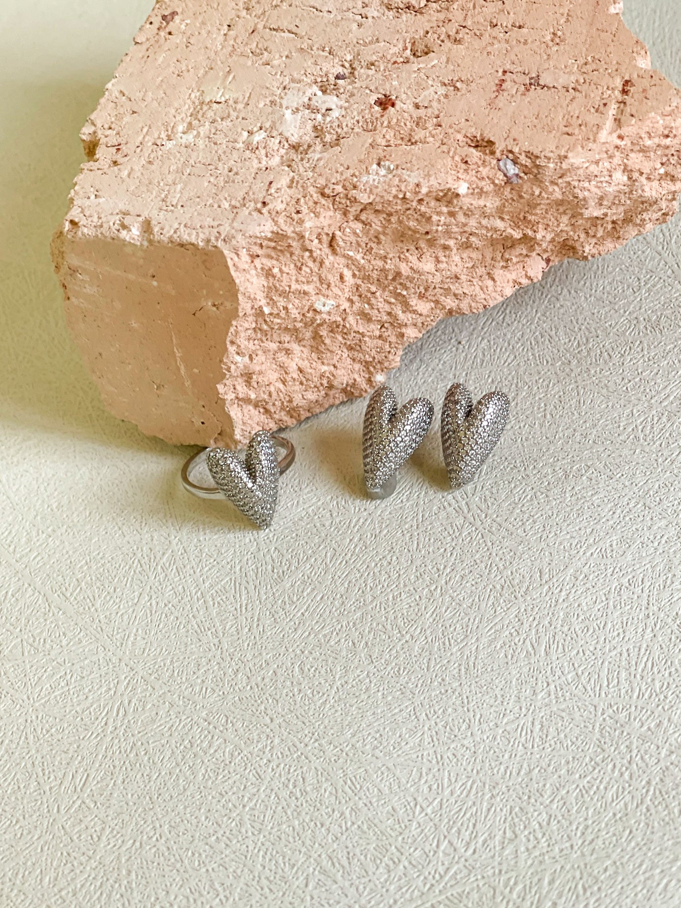 Heart Zirconia Earrings