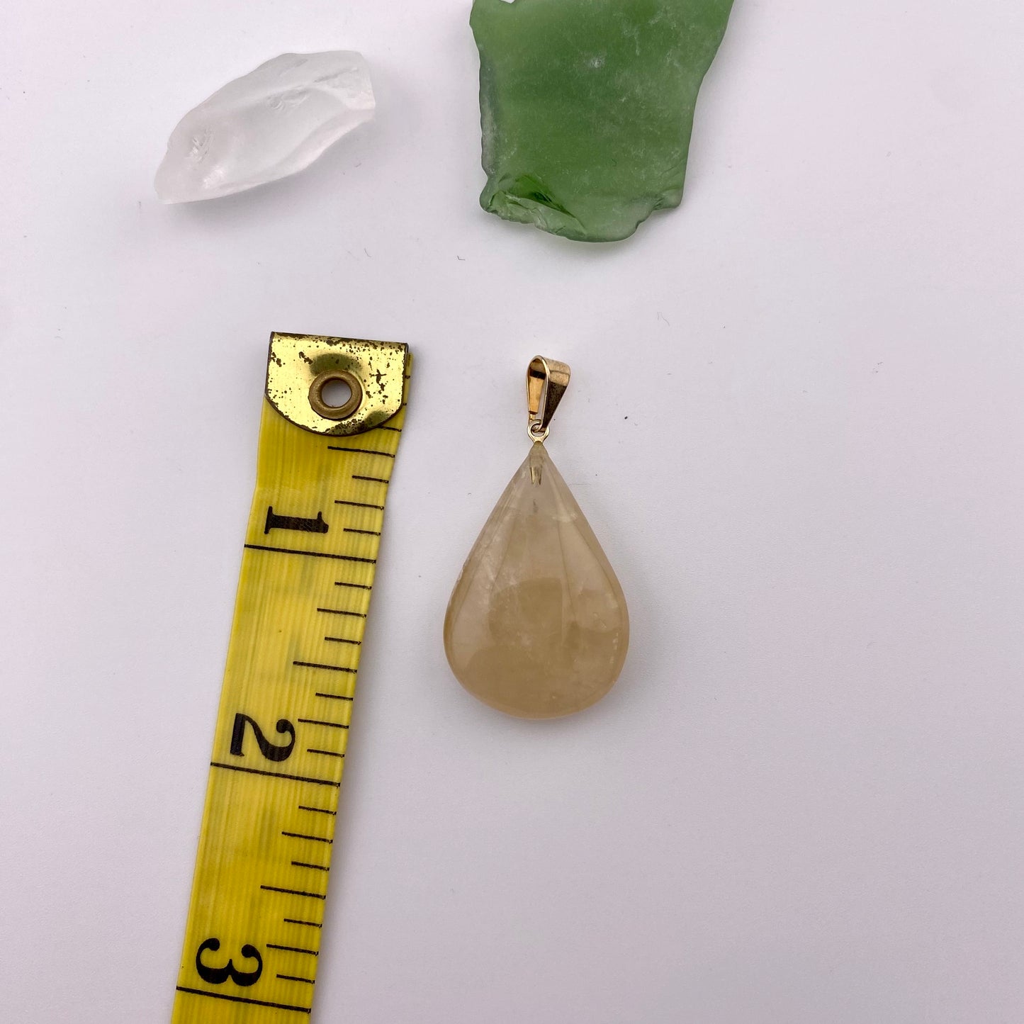 Pear Polished Citrine Pendant