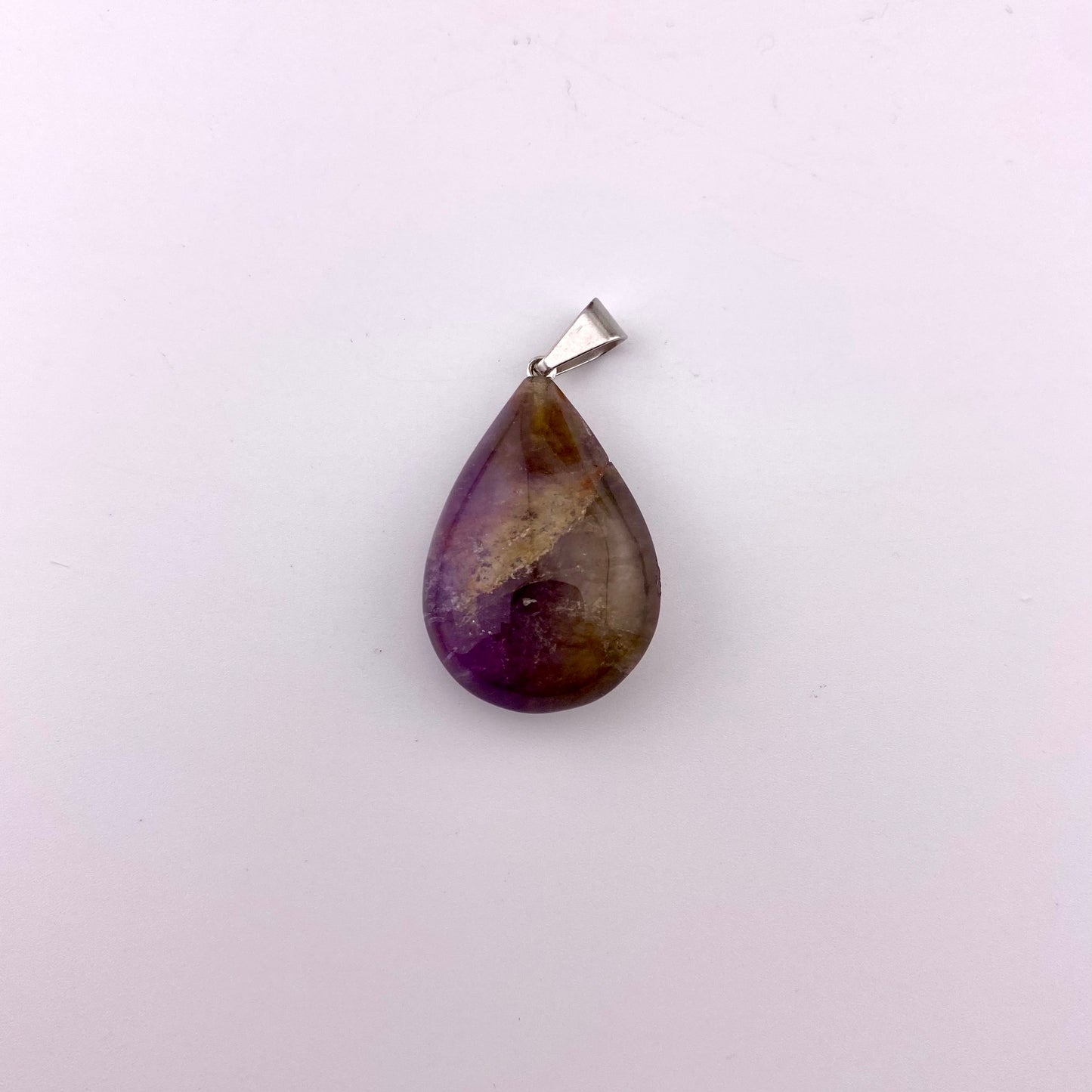 Pear Polished Super Seven Pendant
