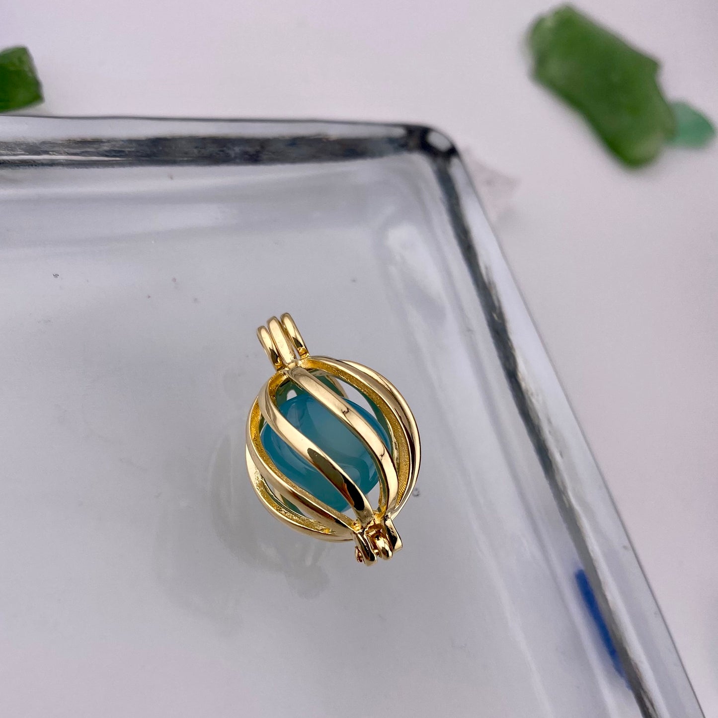 Interchangeable Stone Locket