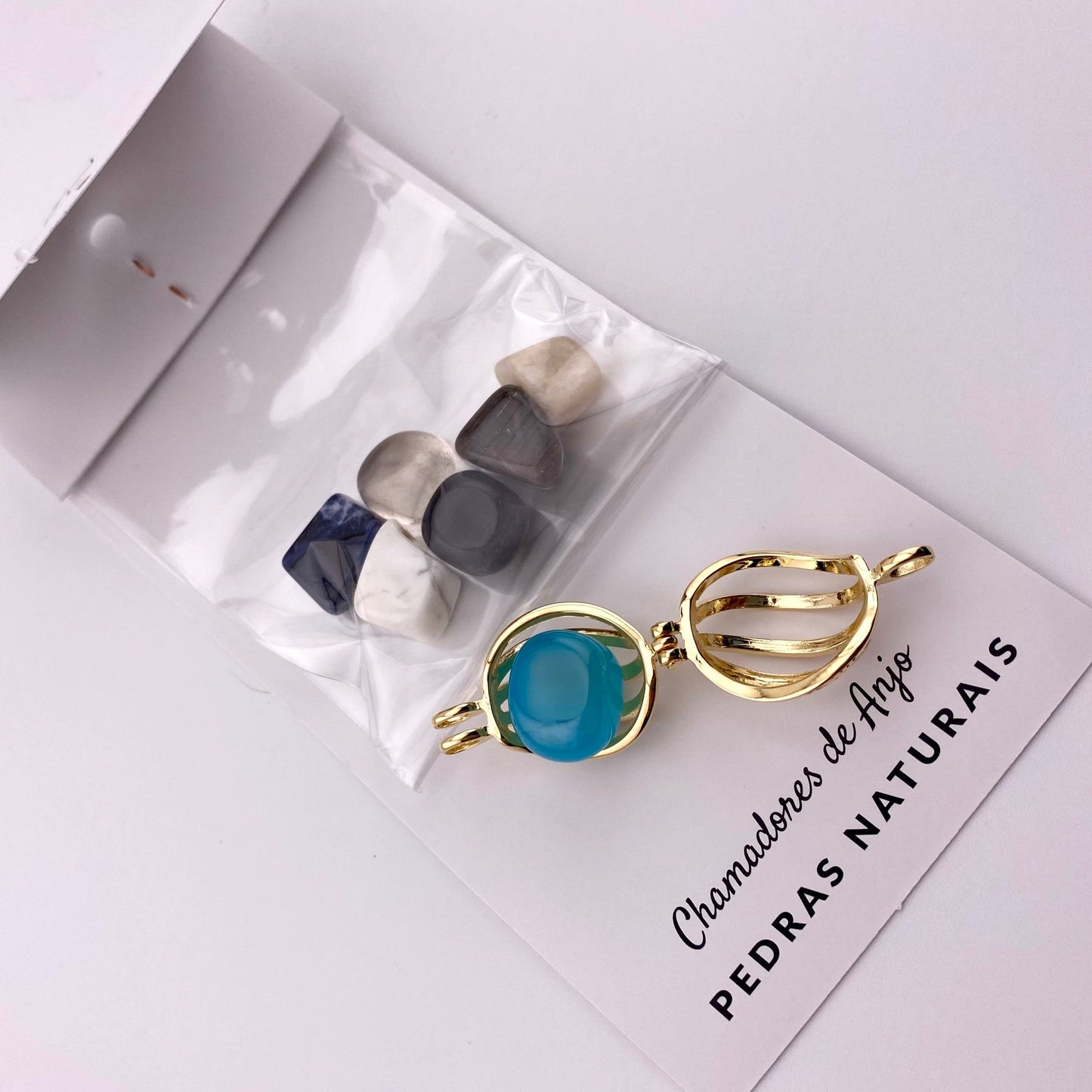 Interchangeable Stone Locket