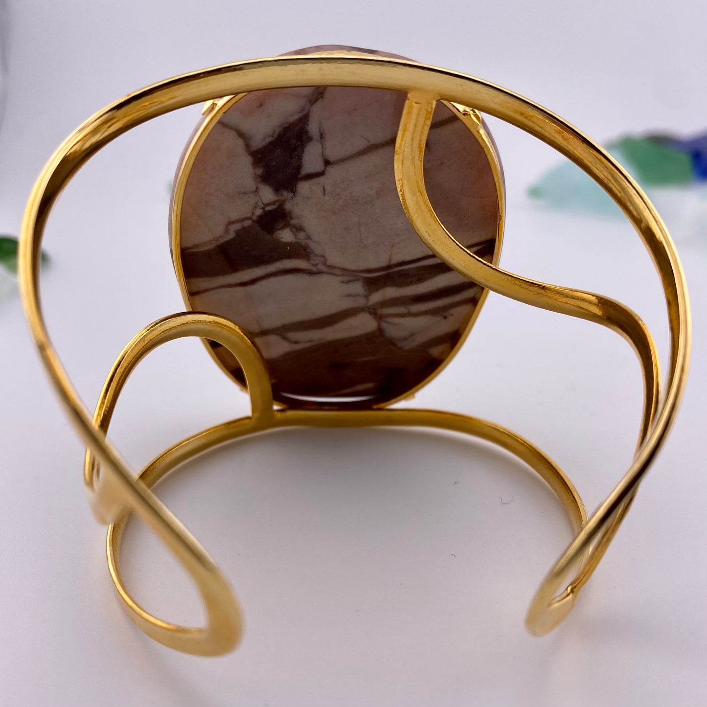 Oversized Petrified Wood Bracelet