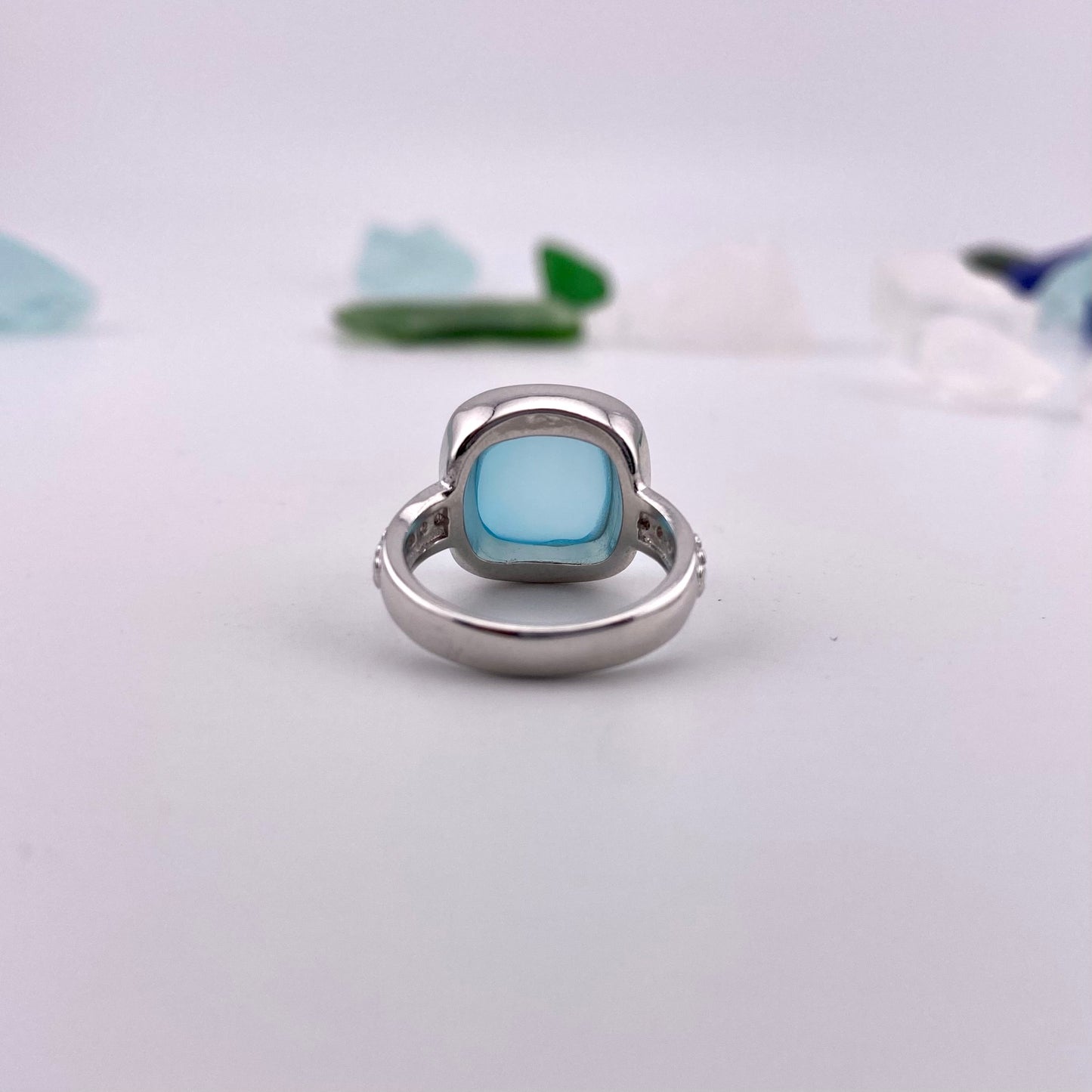 Sky Blue Agate Ring