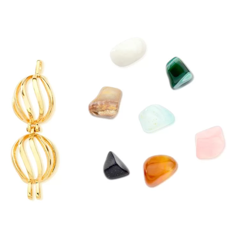 Interchangeable Stone Locket