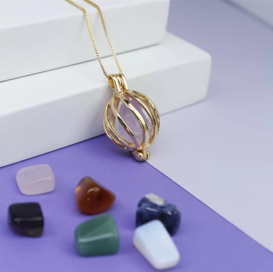 Interchangeable Stone Locket