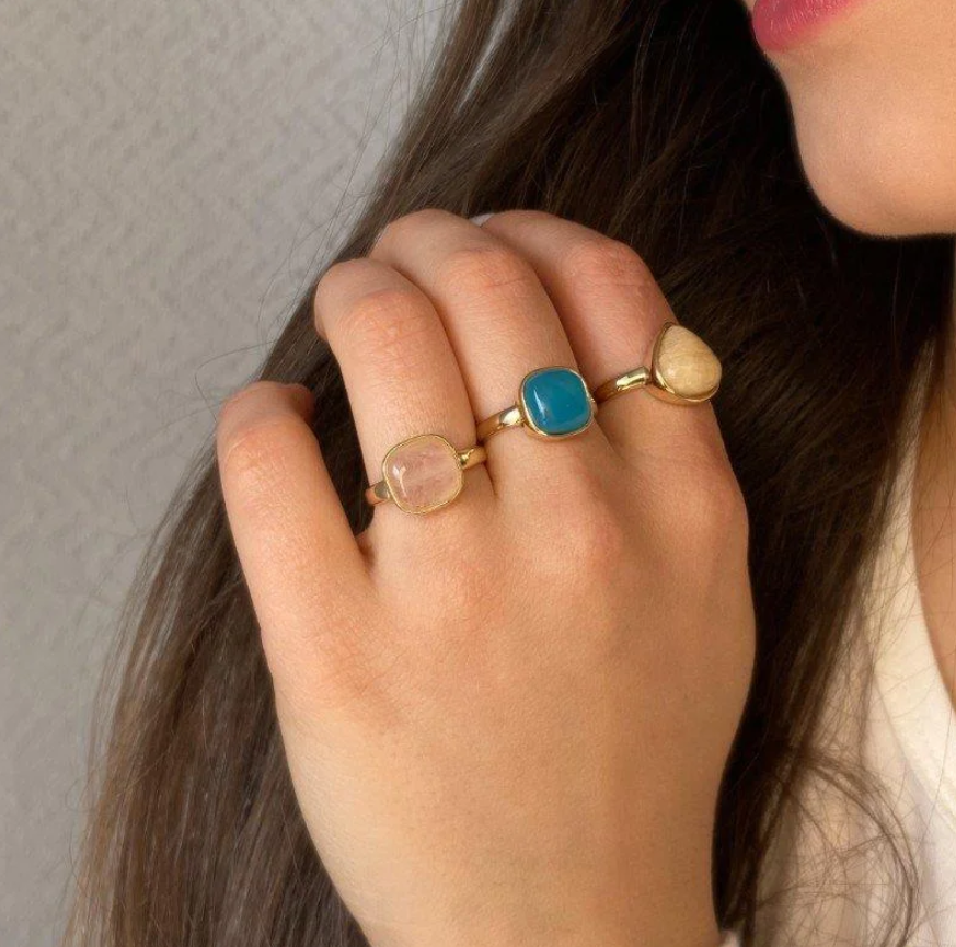 Sodalite Square Ring