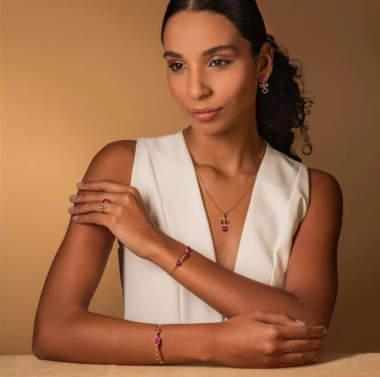 Pink Feldspar Infinite Love Bracelet