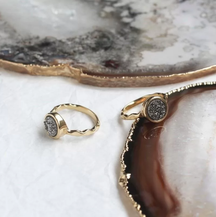Organic Druzy Ring