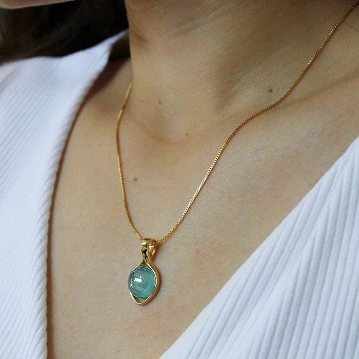 Pearled Balloon Necklace