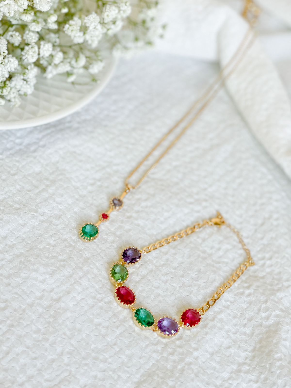 Colorful Gemstone Bracelet