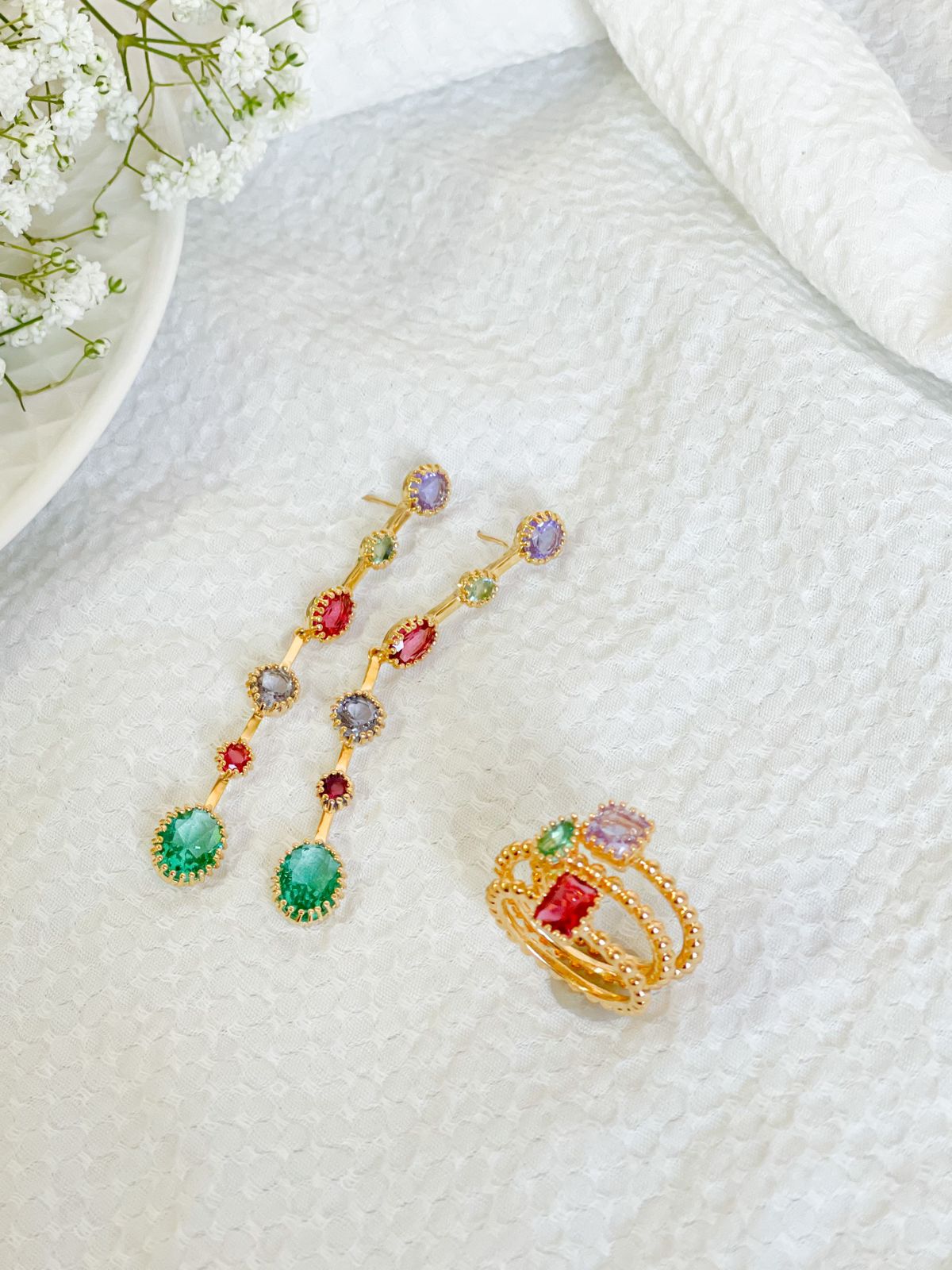 Bubbly Band Drop Ring